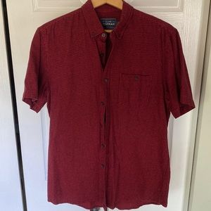 Topman mens short sleeve button down size large